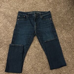 American Eagle Outfitters Men’s Dark Blue Relaxed Jeans